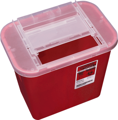 Sharps-A-Gator Sharps Containers 2 Gallon Part No. 31142222 (20/Case)