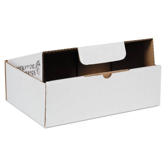 Duck  Self-locking Shipping Boxes, 9 1/2l X 6 1/2w X 3 1/4h, White, 25/pack 1147601 25 Package