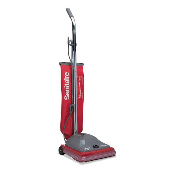 Sanitaire  Tradition Upright Bagged Vacuum, 5 Amp, 19.8 Lb, Red/gray Sc688a 1 Each