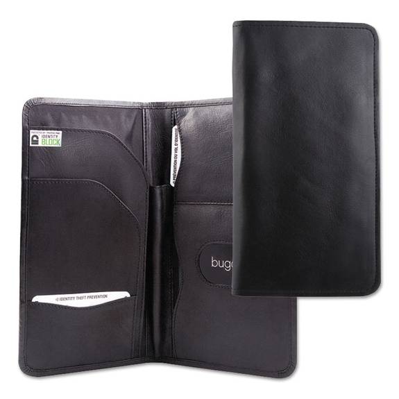 Stebco Passport/document Holder, Black, Leather, 4 3/4 X 9 Tac1404-black 1 Each