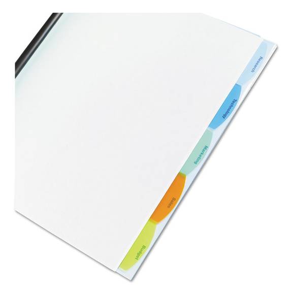 Gbc  Polypropylene View-tab Report Cover, Binding Bar, Letter, Holds 20 Pages, Clear W55766 1 Each