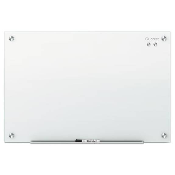 Magnetic Glass Dry Erase Board - 24 x 36 - Black