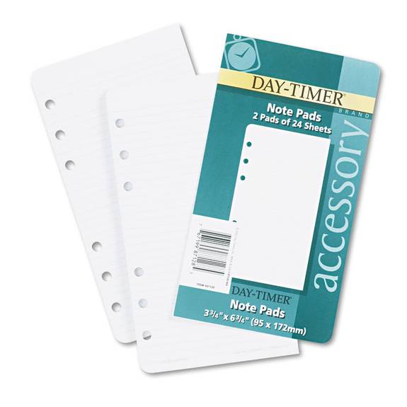 Day Timer  Loose-leaf Lined Pages, 3 3/4 X 6 3/4 D87128b 48 Package