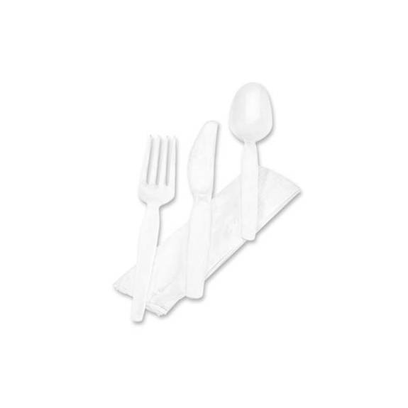Dixie  Wrapped Tableware/napkin Packets, Fork/knife/spoon/napkin, White, 250/carton Cm26nc7 250 Case