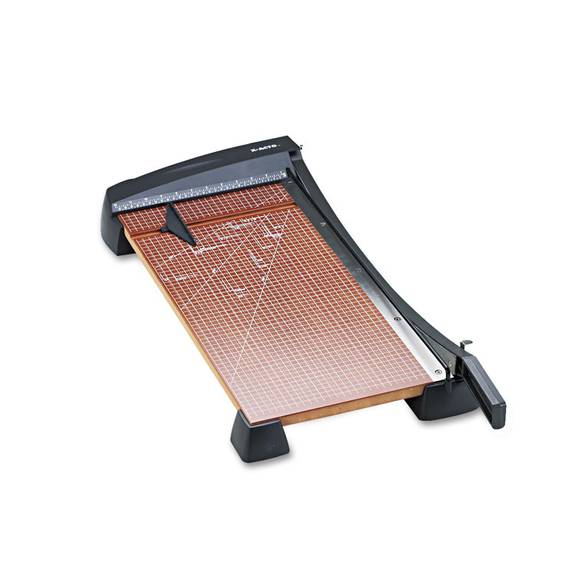 X Acto  Heavy-duty Wood Base Guillotine Trimmer, 15 Sheets, 12