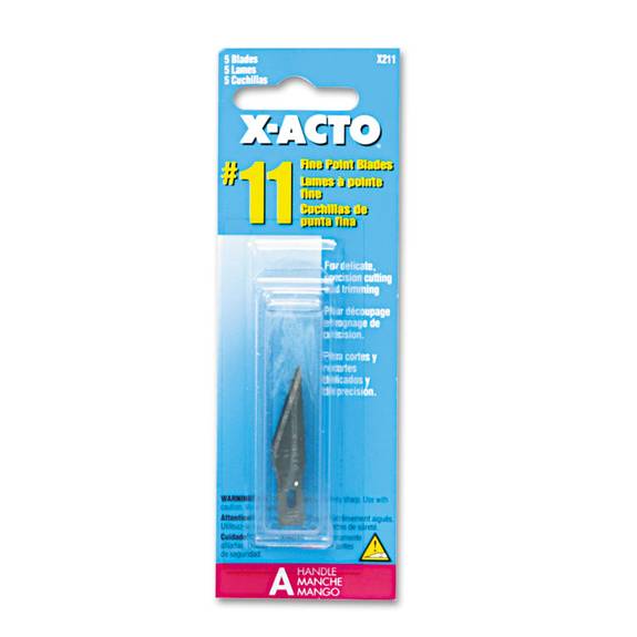 X Acto  #11 Blades For X-acto Knives, 5/pack X211 5 Package