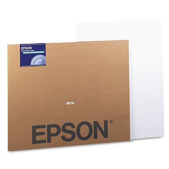 Epson  Matte Wide Format Inkjet Poster Board, Enhanced, 30 X 40, 5/pack S041599 5 Package