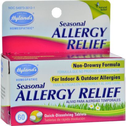 Hylands Homepathic Seasonal Allergy Relief 60 Tablets