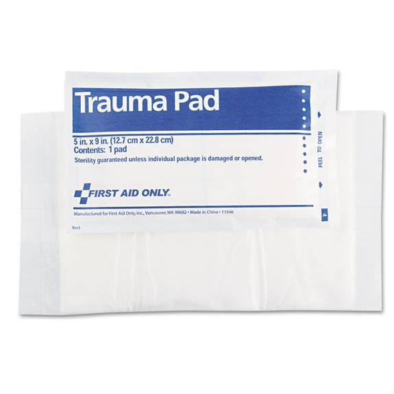 First Aid Only  Smartcompliance Trauma Pad, 5