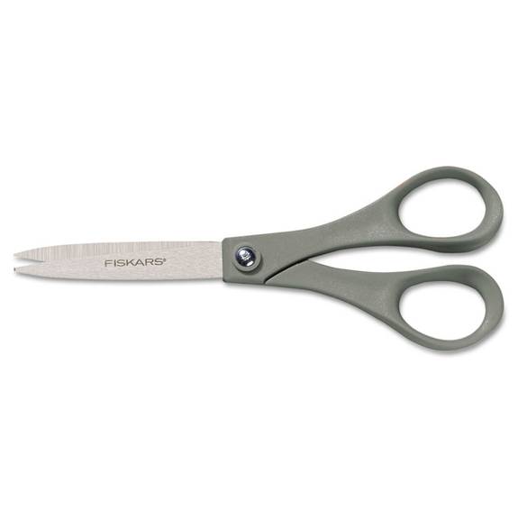 Fiskars  Double Thumb Scissors, 7 In. Length, Gray, Stainless Steel 01-005037 1 Each