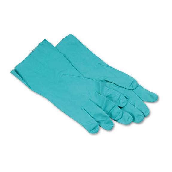 Boardwalk  Nitrile Flock-lined Gloves, X-large, Green, Dozen Bwk183xl 1 Dozen