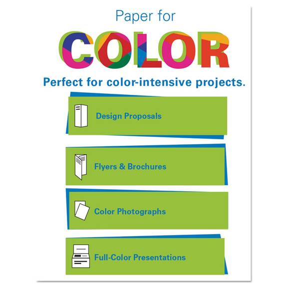 Hammermill Premium Color Copy Paper, 100 Bright, 28lb, 11 X 17, Photo  White, 500 Sheets/rm