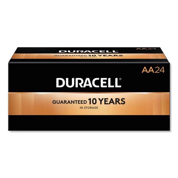 Duracell Coppertop AA Battery with POWER BOOST™, 24 Pack Long-Lasting  Batteries 