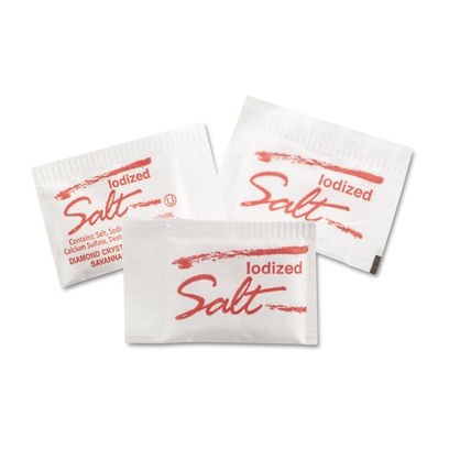 Diamond Crystal Salt Packets, .75 Grams, 1000 Packets/box, 3 Boxes ...