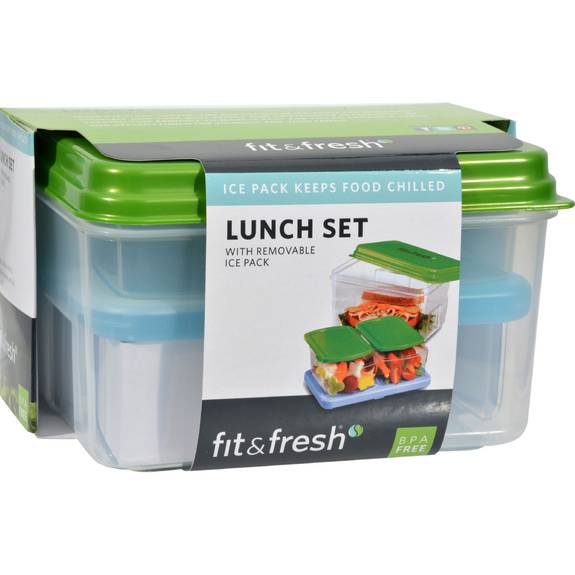 Details About Fit And Fresh Lunch Set With Removable Ice Pack 1 Container