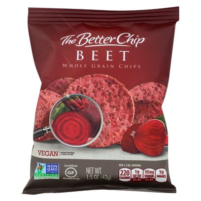 The Better Chip Whole Grain Chips Beet Case Of 27 1.5 Oz.