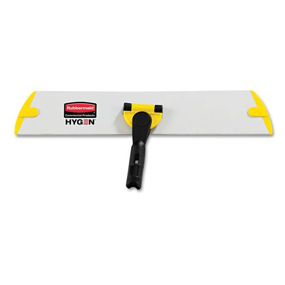 Rubbermaid  Commercial Hygen  Hygen Quick Connect S-s Frame, Wet/dry Mop 17w X 3d, Aluminum, Yellow Q560 1 Each