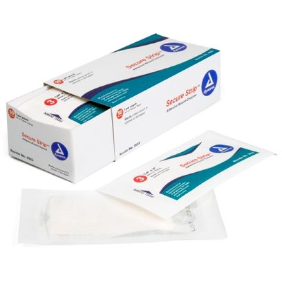 Skin Closure Strip Secure Strip 14 X 3 Inch Nonwoven Material Flexible ...
