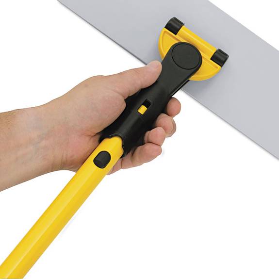 Rubbermaid  Commercial Hygen  Hygen Quick Connect S-s Frame, Wet/dry Mop 17w X 3d, Aluminum, Yellow Q560 1 Each