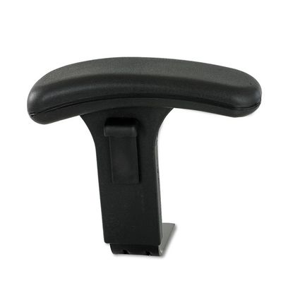 Optional Height-Adjustable T-Pad Arms For Safco Uber Big And Tall High-Back And Mid-Back Chairs, Black, 2/Set