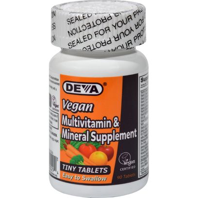 Deva Vegan Multivitamin And Mineral Supplement 90 Tiny Tablets