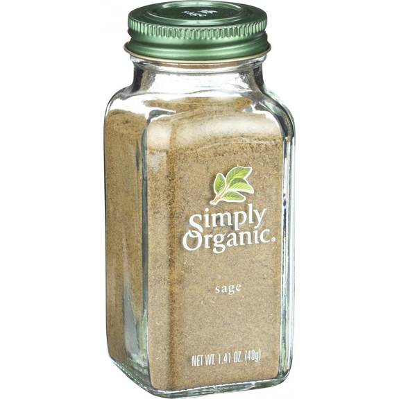 Simply Organic Sage Leaf, Ground 1.41 oz.