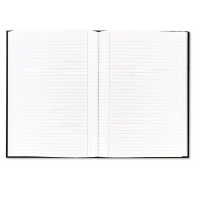 Royale Casebound Business Notebooks, 1-Subject, Medium/College Rule, Black/Gray Cover, (96) 11.75 X 8.25 Sheets