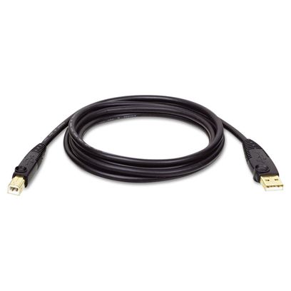 Usb 2.0 A/B Cable, 10 Ft, Black