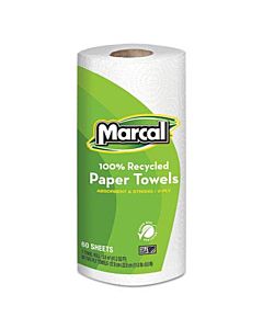 100% Premium Recycled Kitchen Roll Towels, 2-ply, 9 X 11, 60 Sheets, 15 Rolls/carton