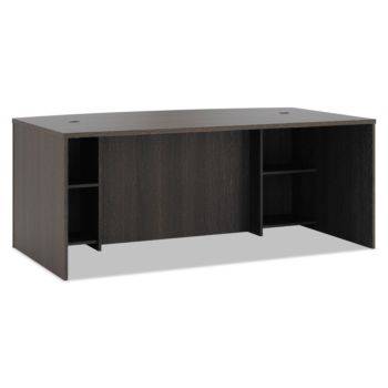 Basyx  Bl Laminate Series Breakfront Desk Shell Bow Front, 72w X 42d X 29h, Espresso BSXBL2111BFESES 1 Each