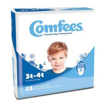 Comfees Boy Training Pants - Size 3T-4T Part No. CMF-B3 Qty  Per Package