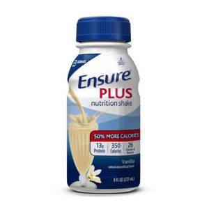 Ensure Plus Vanilla Retail 8oz. Bottle Part No. 57263 Qty  Per Case