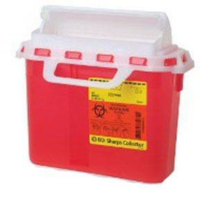 Patient/Exam Room Sharps Collector,5.4 Qt. Red Part No. 305426 Qty  Per Case