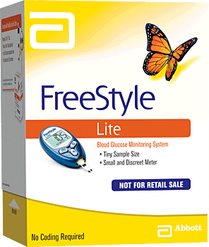 FreeStyle Lite Blood Glucose Monitoring System Part No. 70804 Qty 1