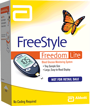 FreeStyle Freedom Lite Blood Glucose Monitoring System Part No. 70920 Qty 1