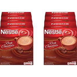 Nestle, Nes25485ct, Rich Chocolate Hot Cocoa Packets, 6 / Carton