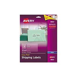 Avery Matte Clear Easy Peel Shipping Labels Inkjet X Pack Package