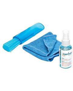 Manhattan Lcd Mini Cleaning Kit,  Alcohol-free, Includes Cleaning Solution, Brus(1/ea)