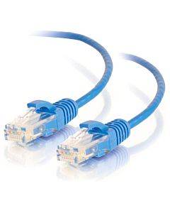 1.5ft Cat6 Snagless Unshielded (utp) Slim Ethernet Network Patch Cable - Blue(1/ea)