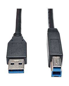 6ft Usb 3.0 Superspeed Device Cable 5 Gbps Ab M/m Black 6ft(1/ea)