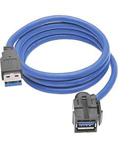 Usb 3.0 Superspeed Keystone Jack Type-a Extension Cable M/f 3 Ft(1/ea)