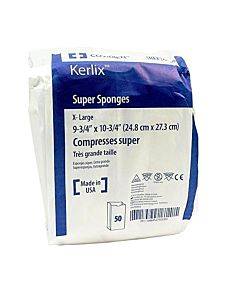 Kerlix Nonsterile Super Sponge Extra-large 9-3/4" X 10-3/4" Part No. 6035 (50/package)