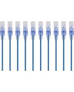 Slim Cat6a Cable - 10pk_ 3ft Blue(1/ea)