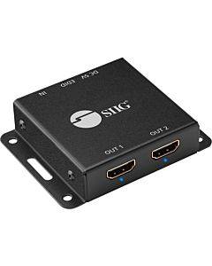 Mini 2-port Hdmi 2.0 Splitter, 18gbps 4k 60hz Hdr, Intelligent Downscaling, Edid(1/ea)