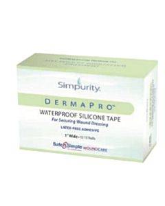 Simpurity Dermapro Waterproof Silicone Tape, 1" X 5yd Part No. Sns57230 (12/box)