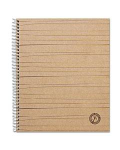 Deluxe Sugarcane Based Notebooks, 1 Subject, Medium/college Rule, Brown Cover, 11 X 8.5, 100 Sheets