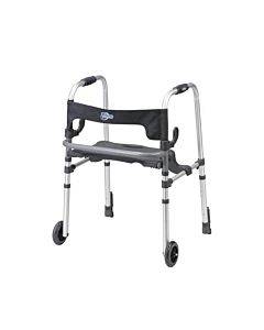 Drive Medical Clever-Lite Walker W/Seat & Push-Down Brakes Part No.10233