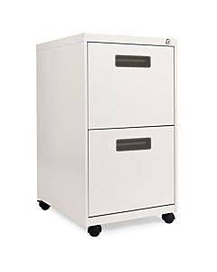 File Pedestal, Left Or Right, 2 Legal/letter-size File Drawers, Light Gray, 14.96" X 19.29" X 27.75"