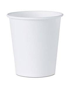 White Paper Water Cups, 3 Oz, 100/bag, 50 Bags/carton