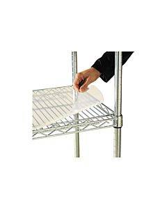 Shelf Liners For Wire Shelving, Clear Plastic, 36w X 18d, 4/pack